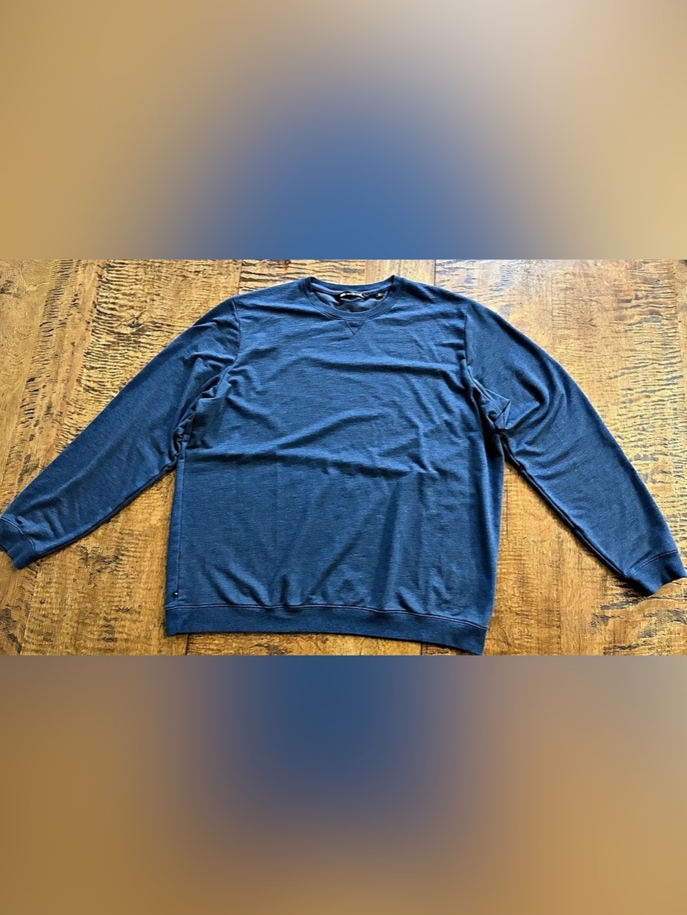 Travis Mathew Fink 2.0 Golf Crewneck Sweater Mens Blue Heather Pullover Sz XXL